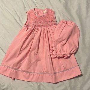 Petit Ami Pink Smocked Dress